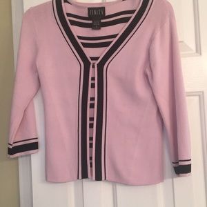 Pink cardigan set